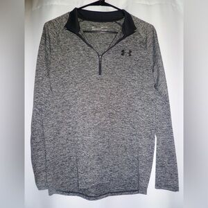 Under Armour Black and Gray HeatGear Top